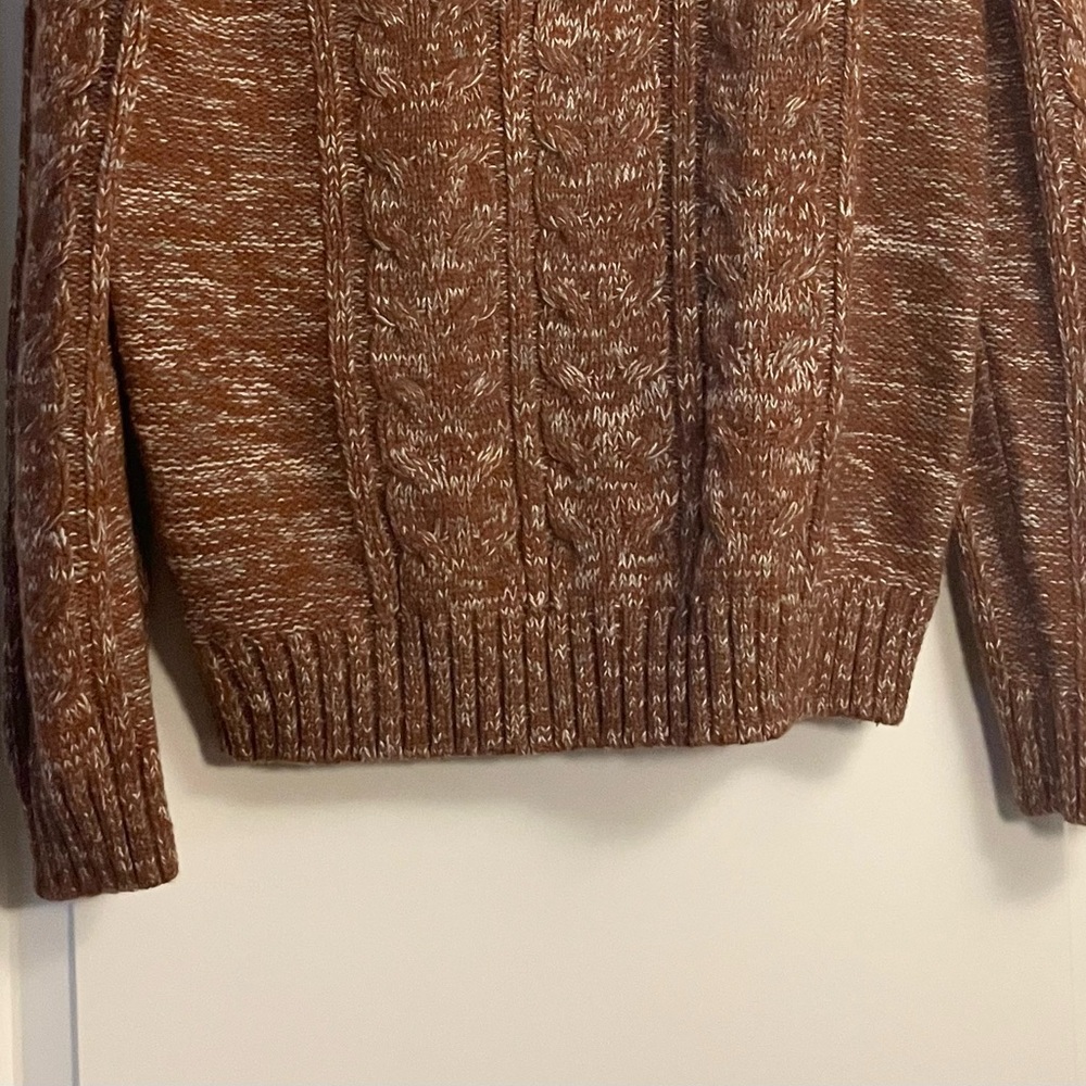 Vintage Cable Knit Quarter Zip Sweater - Picture 8 of 12